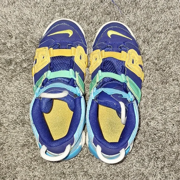 Nike "Air More Up Tempo Kaleidescope" basketball slip-on sneakers - 1 ½ - Picture 8 of 9